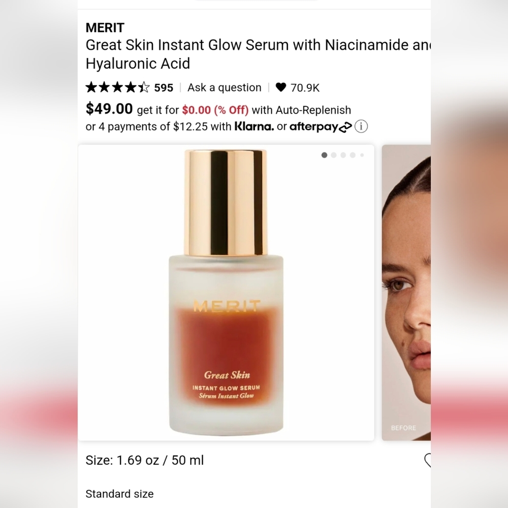 Brand New Merit Glow Serum